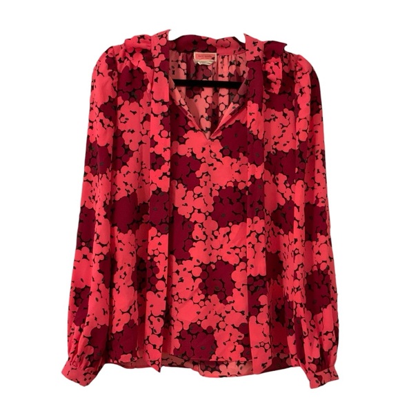 Kate Spade Bubble Dot Blouse Pink Size XS - Picture 3 of 12